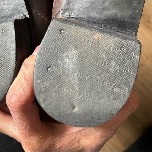 Arnold Churgin Brown Ankle Short Boots Leather Rounded Square Toe Shoe Size 8.5 - Picture 7 of 12